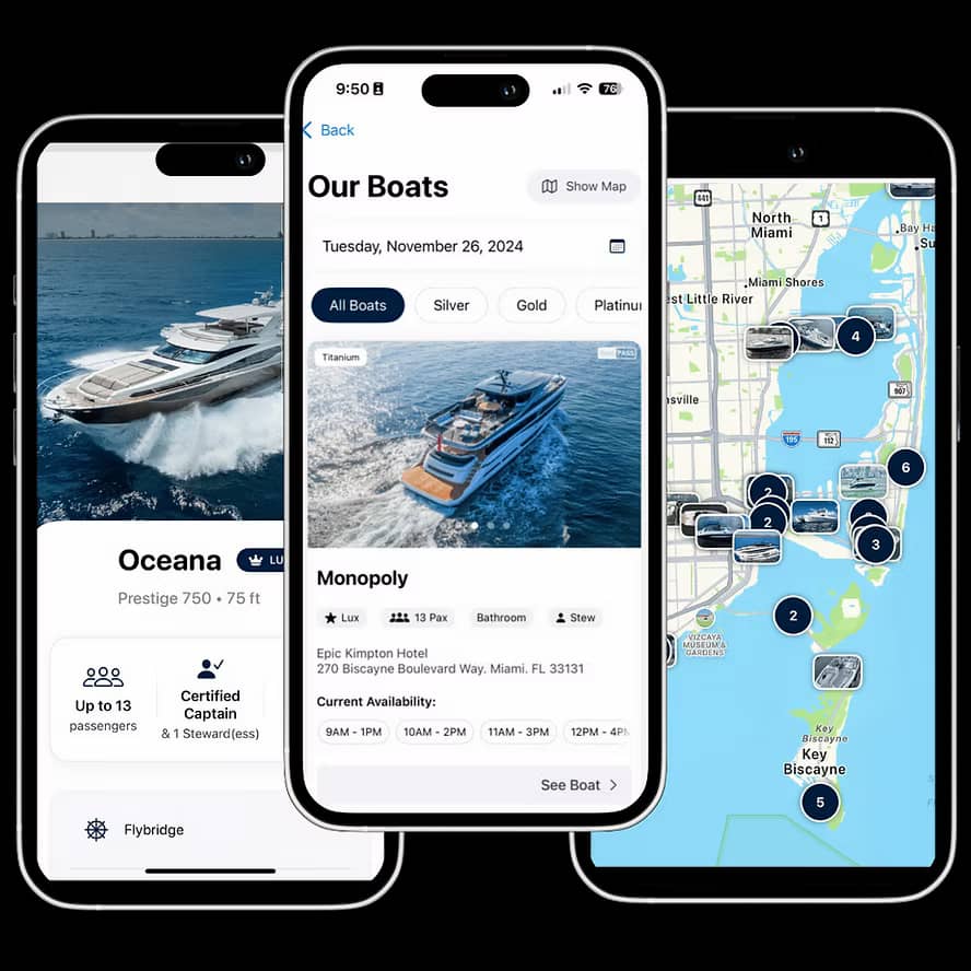 BoatPass booking app interface